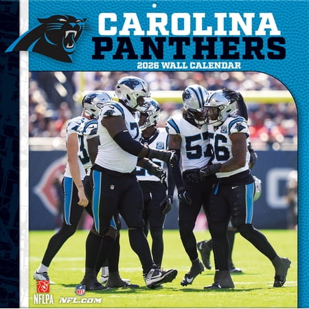 Carolina Panthers 2026 12×12 Team Wall Calendar (Paperback)