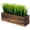 Brown, variant on Anoncndin Realistic Artificial Grass Plant in Rectangular Black Wooden Planter – Faux Greenery for Rustic Home Decor – Decorative Fake Plant Arrangement – Ideal for Windowsill Display – Black, 14