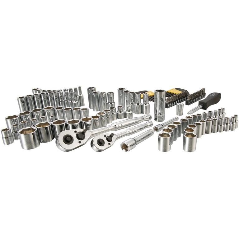 STANLEY, Socket Set, 123 Piece, 1/4