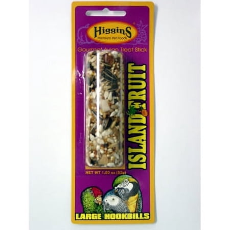Higgins HS00262 Natural Island Fruit Gourmet Parrot Treat Stick, 1.8 oz