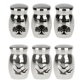 thumbnail image 1 of Urna de cremación jinwen de acero Inoxidable 6 Piezas Colgante para Cenizas funerarias, 1 of 7