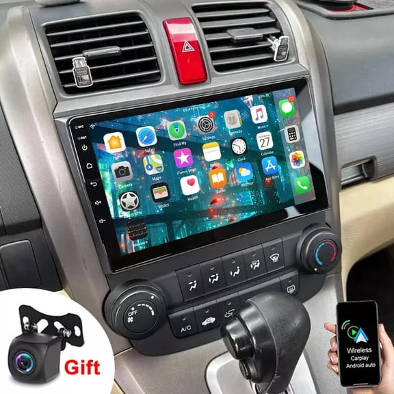 For Honda CRV 2007-2011 Android 15 Wireless Carplay Car Stereo Radio Navigation WiFi BT GPS SWC Camera