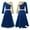 A Royal Blue, variant on renvena Girl's Metallic Gold Color Block Praise Dancewear Lyrical Christian Worship Dance Tunic Dress