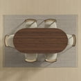 thumbnail image 5 of MAYEERTY 67" Oval Dining Table Mid-Century Rustic Kitchen Table for Dining Room, Walnut, 5 of 8