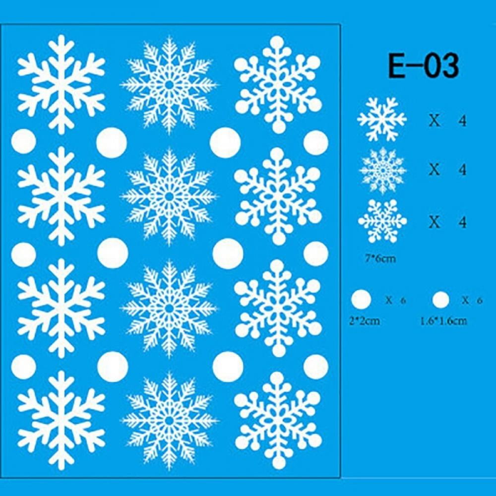 Leonard New Christmas Static Stickers Hotel Shopping Mall Window