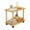 Wooden Color, variant on 360 Degree Swivel Solid Wood Legs Easy Assembly Side Table 2 Tier Open Shelf Sofa Small Tea Table Lanzxjv