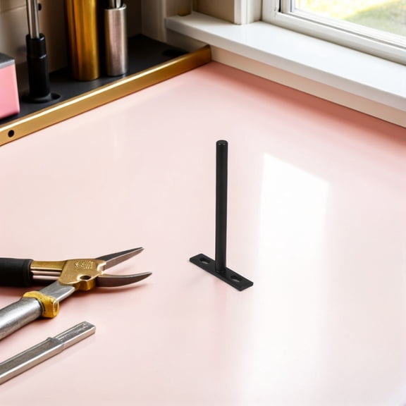 OUNONA Matte Black Floating Shelf Mounting Brackets, Versatile Use, 4Pcs