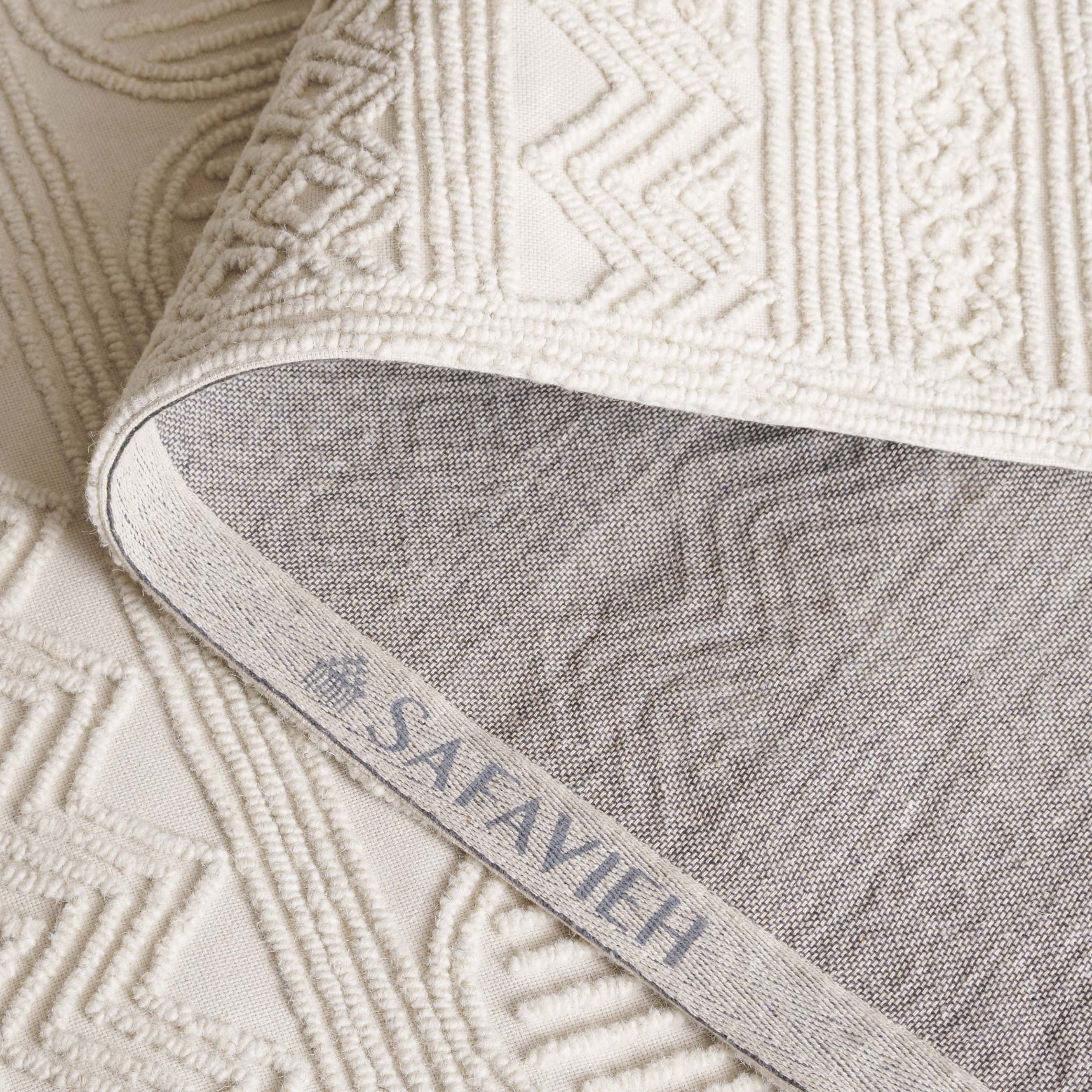 SAFAVIEH Trace Avaline Geometric Area Rug, Ivory, 8' x 10'