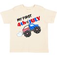 thumbnail image 3 of Inktastic My First Fourth of July Monster Truck Boys or Girls Toddler T-Shirt, 3 of 5