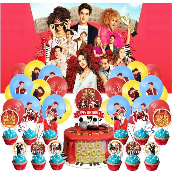 Dancing high school Latex Balloons Kit Party Supplies Decor Birthday Decorations Tapestry Banner Backdrop