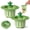 Green#2pcs, variant on Cactus Sink Strainer Basket, Cactus Kitchen Sink Drain Strainer with Gasket Ring