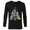 Black, variant on Disney Mickey & Friends Carols Christmas Holiday Family Trip - Long Sleeve T-Shirt for Men - Customized-New Red