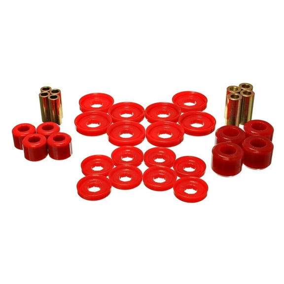 Energy Suspension 03-09 Dodge RAM 1500/2500/3500 Pickup Red Front End Control Arm Bushing Set - 5.3142R Fits select: 2006,2008 DODGE RAM 1500 ST/SLT