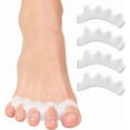 thumbnail image 2 of Toe Spacers Separators Phalangeal Alignment Bunion Relief Hammertoe Corrector Gel Orthotics 1 Pair White, 2 of 3