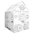 thumbnail image 4 of Easy Playhouse Garage - Kids Art and Craft for Indoor and Outdoor Fun, Color Favorite Garage Items– Decorate and Personalize a Cardboard Fort, 32" X 26. 5" X 40. 5" - Age 3+ (B07WM9TNZ2), 4 of 7