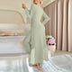 thumbnail image 4 of Pincandy Women's Solid Color Pajama Set - Crew Neck Long Sleeve Top & Pants, Casual & Comfortable for Homewear, 4 of 5