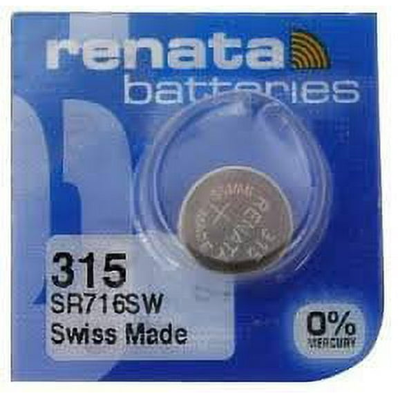 Strip of 10 Genuine Fresh Renata 315 SR716SW Swiss Made Silver 1.55v Batteries