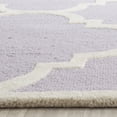 thumbnail image 4 of SAFAVIEH Cambridge Justine Geometric Quatrefoil Wool Runner Rug, Lavender/Ivory, 2'6" x 6', 4 of 8