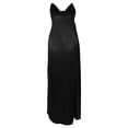 thumbnail image 5 of DHFJKG Formal Dresses For Women Silk Satin Long Dress Strapless V Neck Ruched Side Slit Solid Color Sexy Slim Fit Party Gown Trendy Dresses, 5 of 5