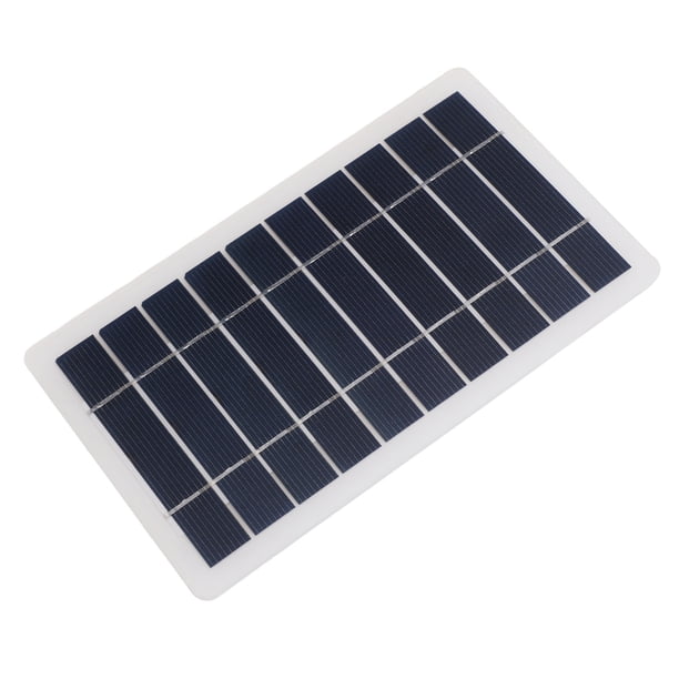 Cargador de Panel Solar de 5W, Panel Solar USB de Silicio Monocristalino Profesional de Silicon Alta Eficiencia para Radio para Teléfono MÓVIL