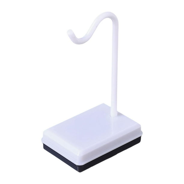 Expositor de joyas, soporte para collares, sencillo, con base, colgador de mesa, organizador de joyas para brazaletes, anillos, colgantes y collares. Blanco