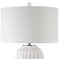 thumbnail image 2 of Uttermost Caelina Steel Ceramic Crystal and Fabric Table Lamp in White, 2 of 5