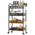 thumbnail image 2 of Fruit Vegetable Storage Basket, 5 Tier Stackable Metal Mesh Storage Basket with 360 Degree Wheels, Fruit Vegetable Produce Basket Storage Organizer for Kitchen, Pantry, Bathroom Lanzxjv, 2 of 8