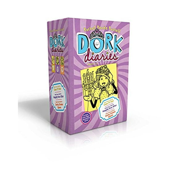Pre-Owned Dork Diaries Books 7-9 (Boxed Set): Dork Diaries 7; Dork Diaries 8; Dork Diaries 9 (Hardcover) by Rachel Renée Russell