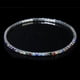 thumbnail image 2 of Brazalete pulsera Salvador Nupcial Imitación Cristal 2 Filas Tono Plateado Multicolor, 2 of 6
