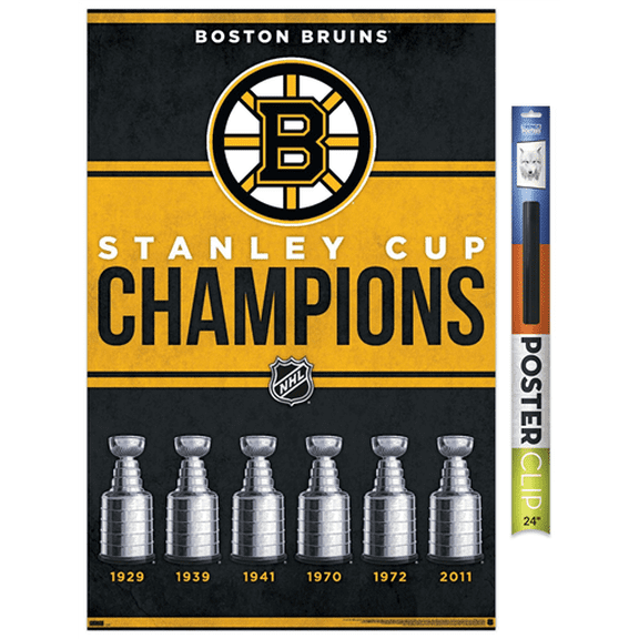 NHL Boston Bruins - Champions 23 Wall Poster, 22.375" x 34"