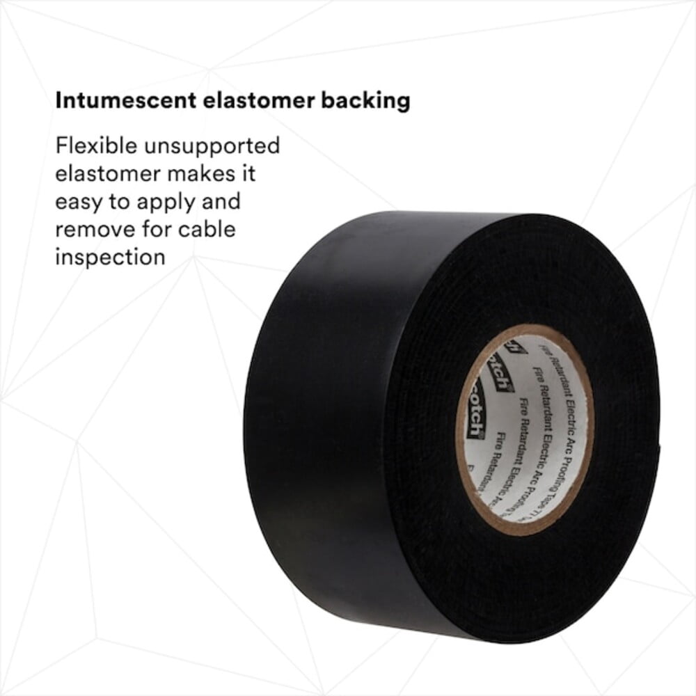 3m Electrical Tape, Black, 6-5/8 yd L, 1-1/2 in W 77BLACK-1-1/2X20FT