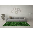 thumbnail image 3 of Ahgly Company Indoor Round Oriental Green Modern Area Rugs, 3' Round, 3 of 4