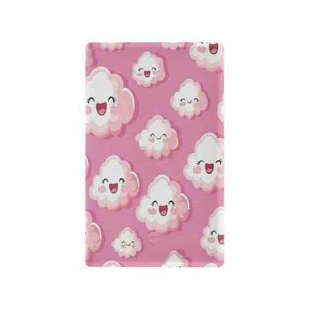 Switch Panel Switch Decoration 2.76x4.53x0.28 Inches Unused Outlet Cover Switch Plate Wall Plates Living Room Kitchen Bedroom Study Switches Pink Clouds