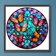 thumbnail image 1 of Cuadros Decorativos Diamond Painting 5D DIY Full Round Drill Kit Vitral Mariposa (B6931) Wdftyju embutido en tela, 1 of 7
