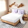 thumbnail image 5 of Homewish Princess Initial Letter D Bedding Comforter Set 7 Pieces for Girls Women, Modern Abstract Full Bedding Set, Reversible, 5 of 10