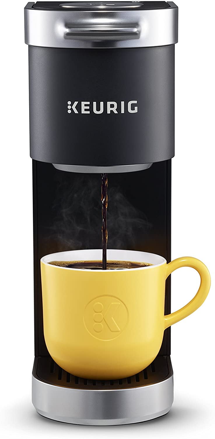 and Travel Mug Friendly Keurig K-Mini Plus Coffee Maker Studio Gray Single Serve K-Cup Pod Coffee Brewer K-Cup Pod Storage Brew Size Comes With 6 to 12 oz and Travel Mug Friendly Keurig K-Mini Plus Coffee Maker Studio Gray Single Serve K-Cup Pod Coffee Brewer K-Cup Pod Storage Brew Size Comes With 6 to 12 oz