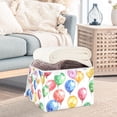 thumbnail image 5 of Balloons Storage Basket for Shelves Foldable Container Organizer for Organizing Toys Clothes Books with Handles, 5 of 7