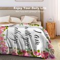 thumbnail image 4 of Christian Blanket with Inspirational Thoughts and Prayers Religious Bible Verse Throw Blanket Ultra Soft Warm Flannel Blankets for Women Men Gifts 50"X40", 4 of 5