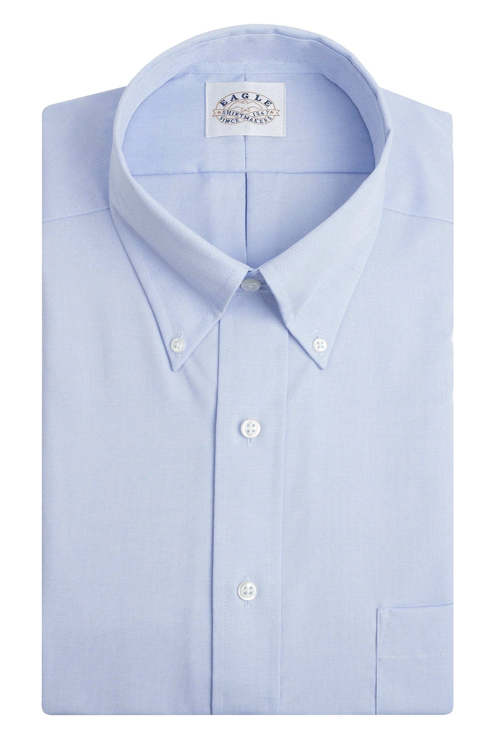 Eagle EAGLE NEW Blue Mens Size 18 1/2 80's Two Ply Pinpoint Dress