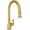 English Gold, variant on Perrin And Rowe U.4744-2 Georgian Era 1.8 GPM Single Hole Pull Down Kitchen Faucet - Gold