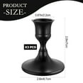 thumbnail image 4 of HIDAWN 3 Pack Metal Taper Candle Holders for Candlesticks ,Black Candelabra Vintage Candle Stick for Fireplace Party Dining Home, 4 of 9