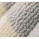 thumbnail image 2 of 2 Cojín de asiento de inodoro de punto Cubierta de asiento de inodoro Lavado doméstico Cojín de asiento de inodoro nórdico engrosado Anillo de inodoro (color doble gris mezclado con beige + mango), 2 of 5