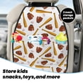 thumbnail image 5 of Naloa Baseball Sport 2Pcs Anti-Kick Back Seat Cover Kick Mat, Car Seat Protector with 3 Storage Pockets, 5 of 8