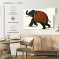 thumbnail image 5 of Elephant Stock India Elephant Ii Light Wall Art - Horizontal Canvas Wall Art - Living Room Wall Decor - Animal Canvas - White And Brown Decor By Wild Apple Portfolio - 51" x 34", 5 of 8