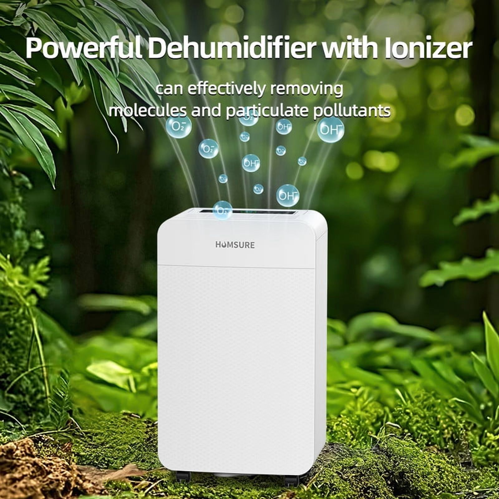 4,000 sq.ft 42 pt White Dehumidifiers for Bedroom Bathroom Home,with Drain Hose,Child Lock,Dehumidify Efficiently