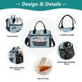 thumbnail image 3 of FORMRS Insulated Lunch Bag for Work School Unisex Large Capacity Cooler with Shoulder Strap, Pirate Animals, 3 of 6