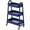 Blue, variant on CONCETTA 3-Tier Utility Rolling Cart, Metal Mobile Storage Rack with Lockable Castors for Office, School, Bathroom, Green