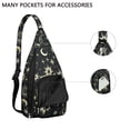 thumbnail image 4 of Steampunk Cosmic Sling Backpack - Vintage Astronomical Map Print, Fashionable Crossbody Bag for Students & Office Workers, 4 of 4