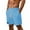 Blue, variant on NAFUU Mens Casual Shorts Elastic Waist Drawstring Summer Beach Shorts With Pockets Breathable Men's Casual Shorts Daily Wear Leisure Trousers