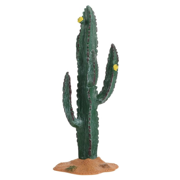 Houderco 1Ud Cactus Decorativo Amarillo Para Hecho De PVC Material Duradero